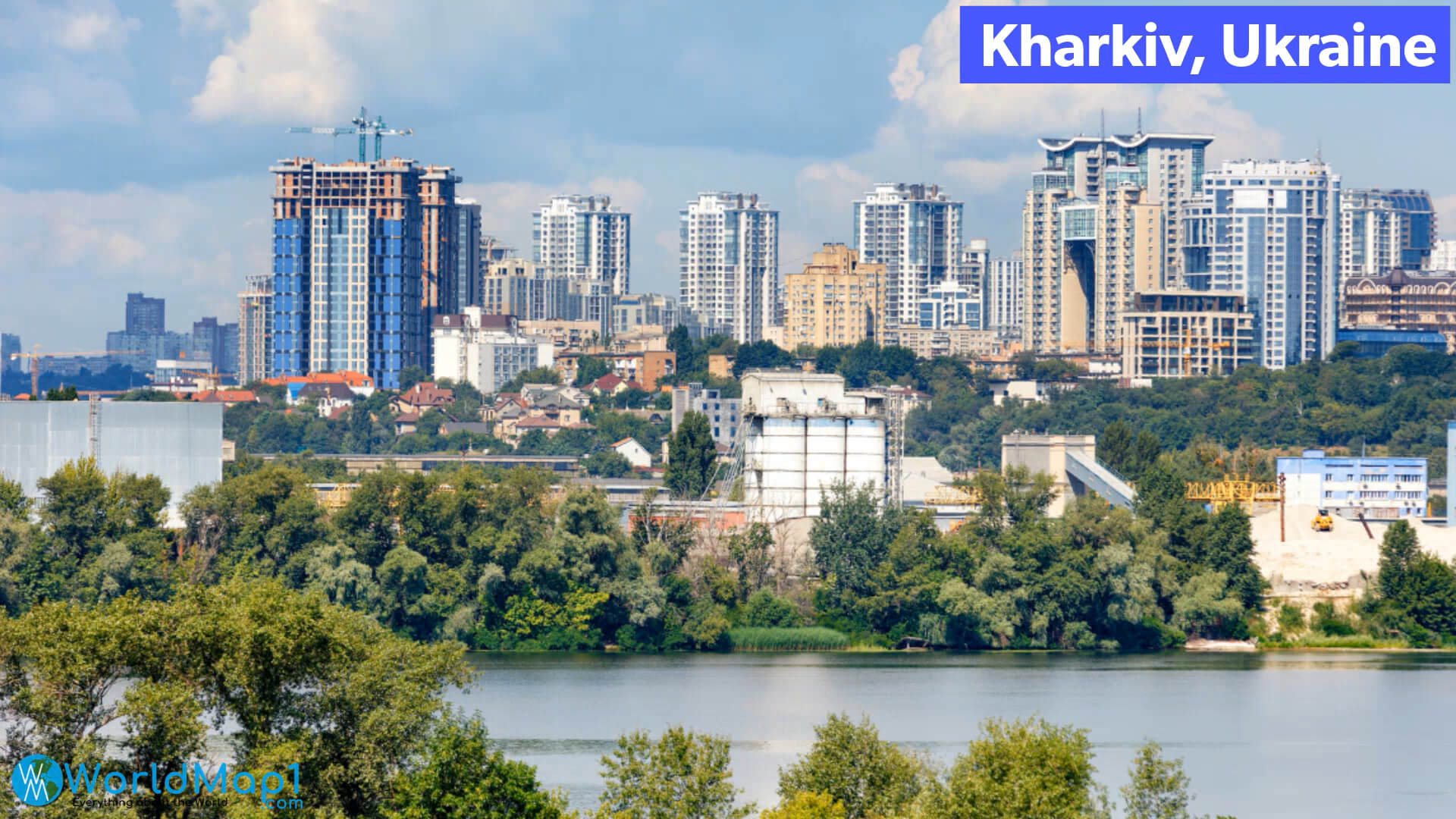 River in Kharkiv Ukraine